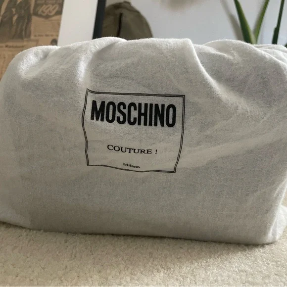Moschino Couture Black Leather Bag